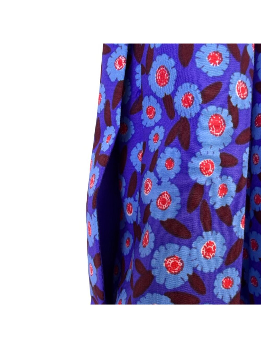 Kate Spade Women’s Blue Cotton Blend Floral Sleeveless Dress Size 10 - Picture 7 of 10